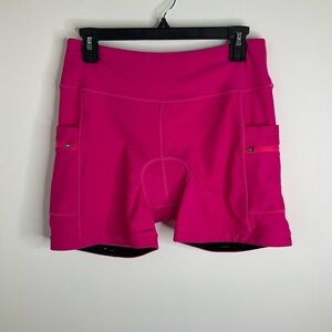 RARE BIKEWA Vibrant Pink Women's Bike Shorts size Large